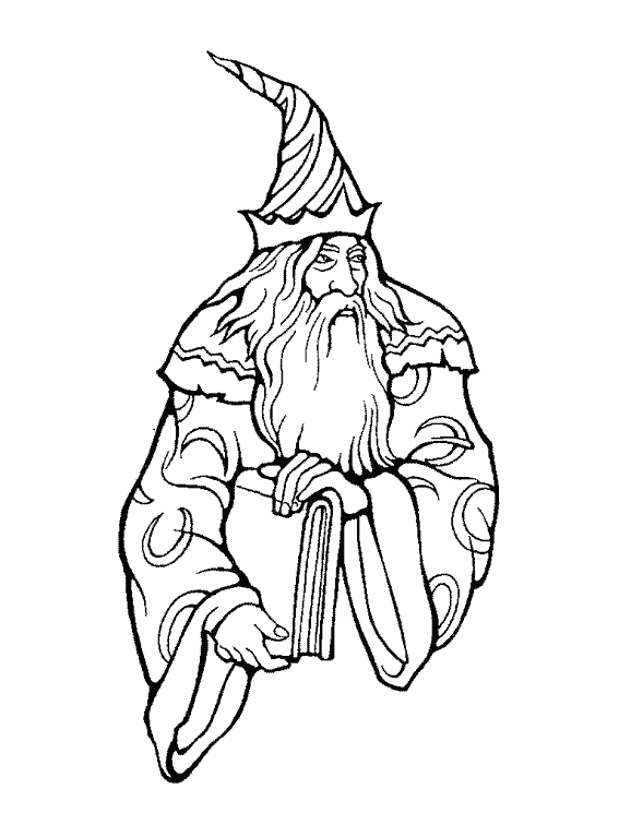 Coloring page: Wizard (Characters) #107982 - Free Printable Coloring Pages