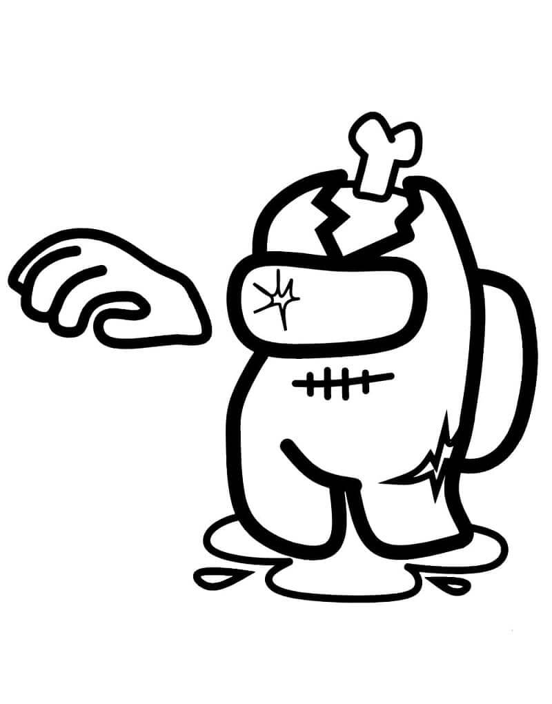 Free printable Zombie coloring page #172888 from Characters collection