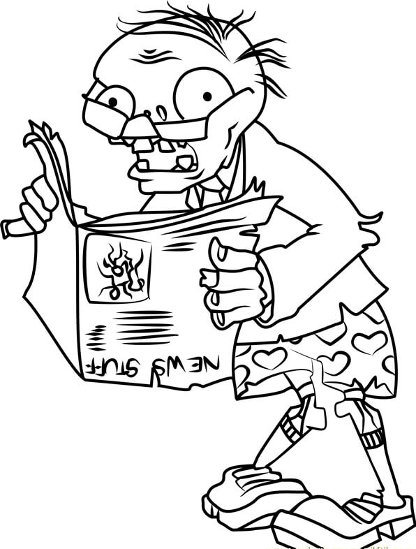 Free printable Zombie coloring page #172892 from Characters collection