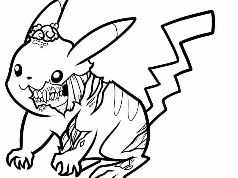 Free printable Zombie coloring page #172920 from Characters collection