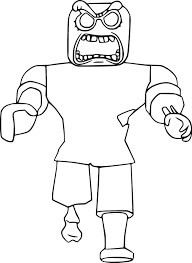 Free printable Zombie coloring page #172921 from Characters collection