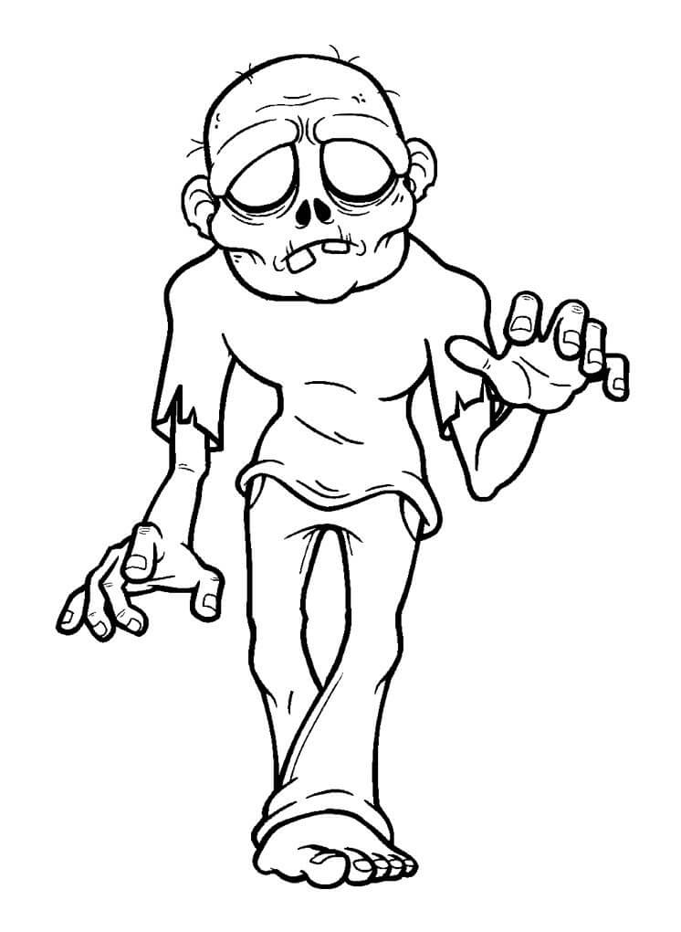 Free printable Zombie coloring page #172922 from Characters collection