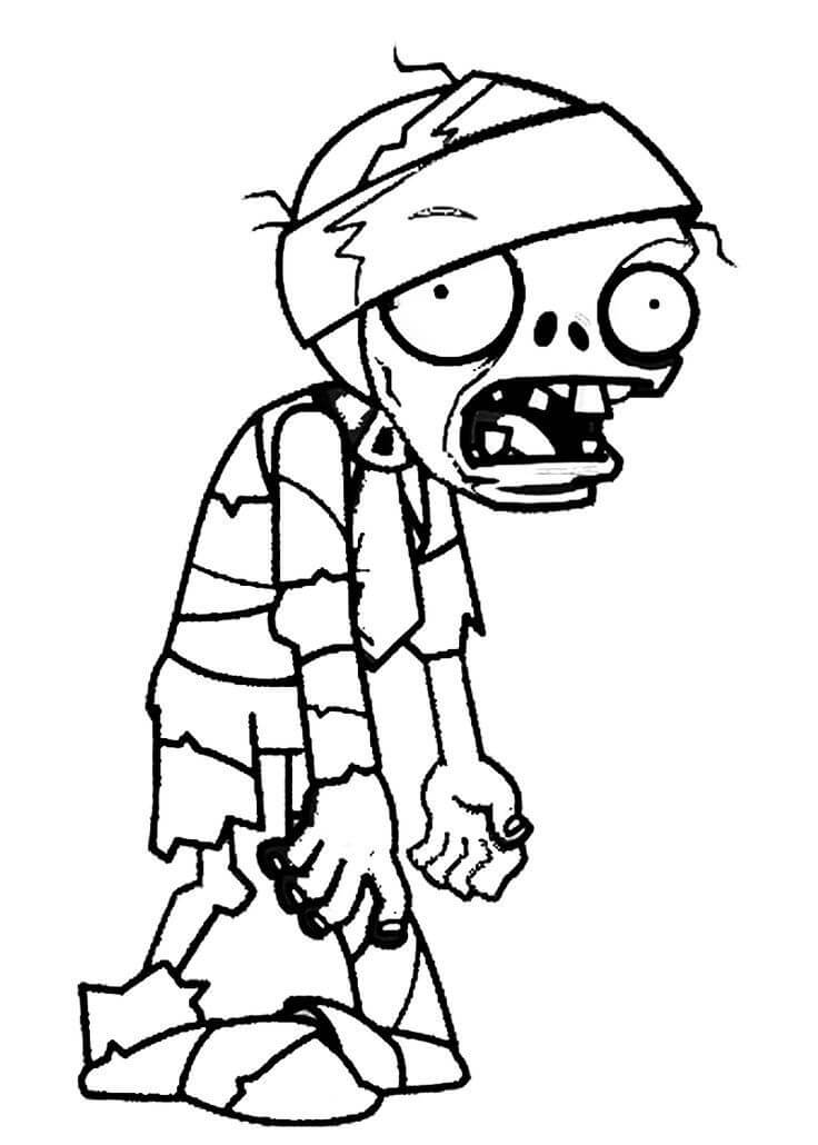 Free printable Zombie coloring page #172947 from Characters collection