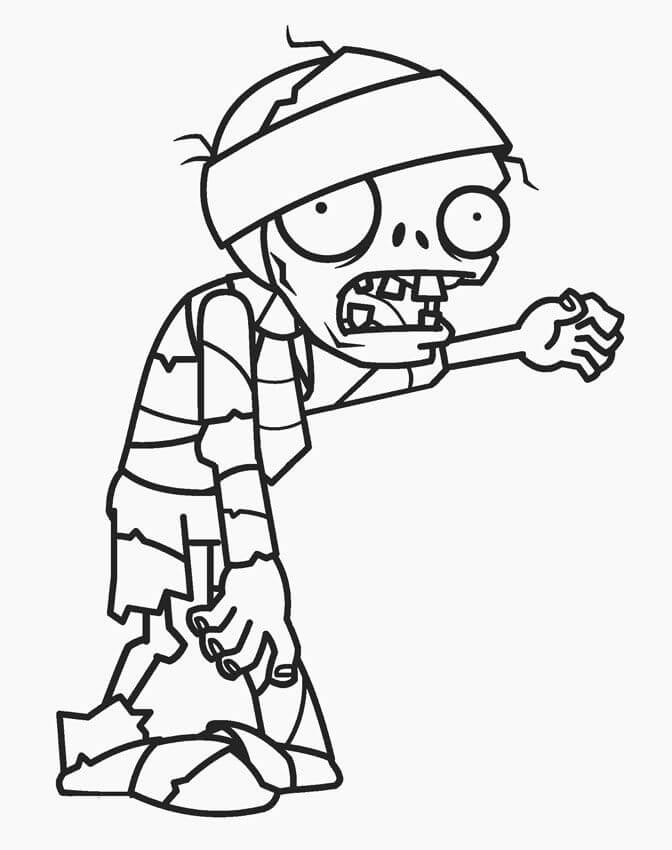 Free printable Zombie coloring page #172951 from Characters collection