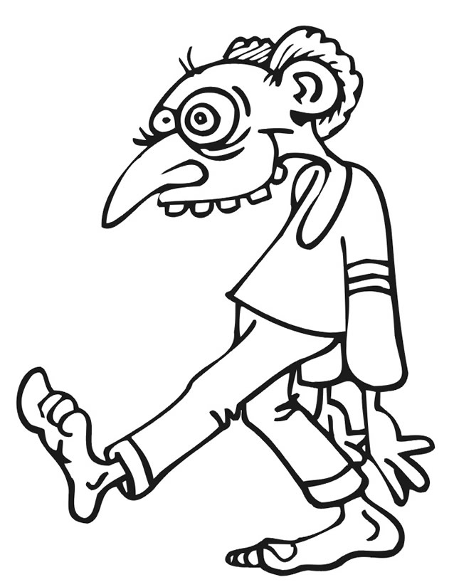 Coloring page: Zombie (Characters) #85547 - Free Printable Coloring Pages