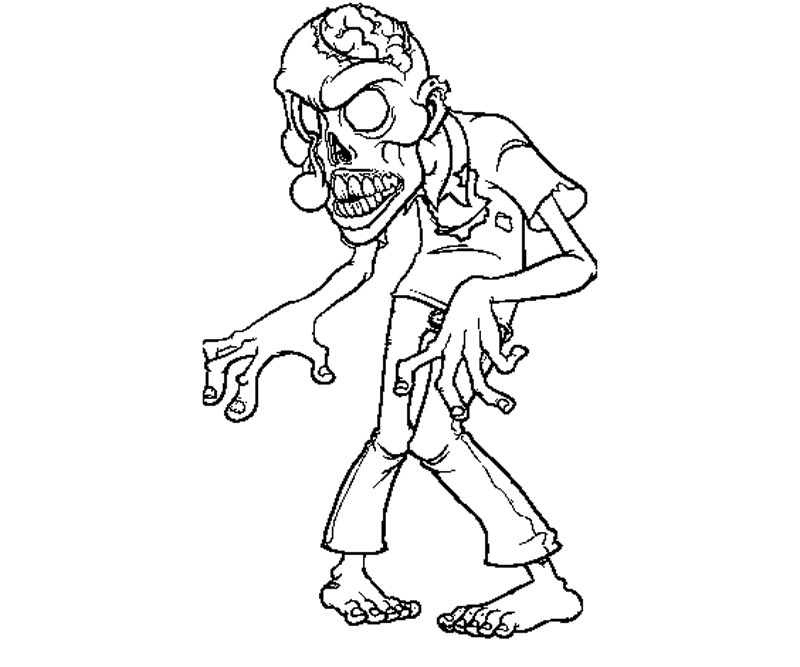 Coloring page: Zombie (Characters) #85554 - Free Printable Coloring Pages
