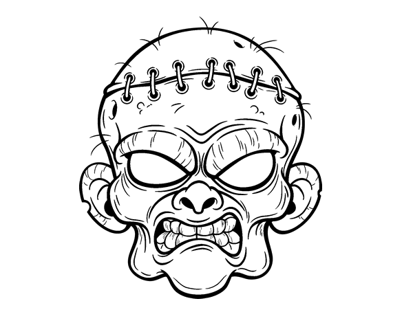 Coloring page: Zombie (Characters) #85565 - Free Printable Coloring Pages