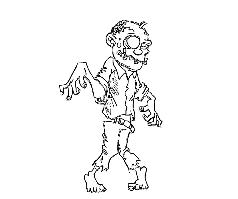 zombie drawing color