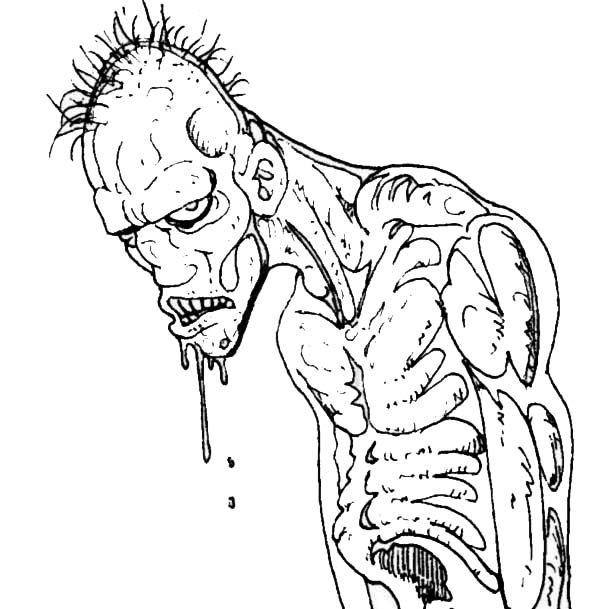 Coloring page: Zombie (Characters) #85570 - Free Printable Coloring Pages