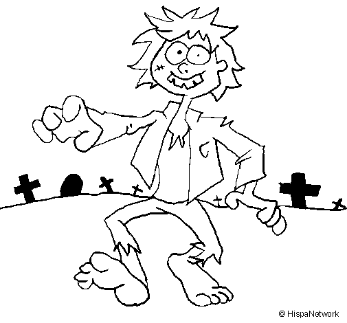 Coloring page: Zombie (Characters) #85610 - Free Printable Coloring Pages
