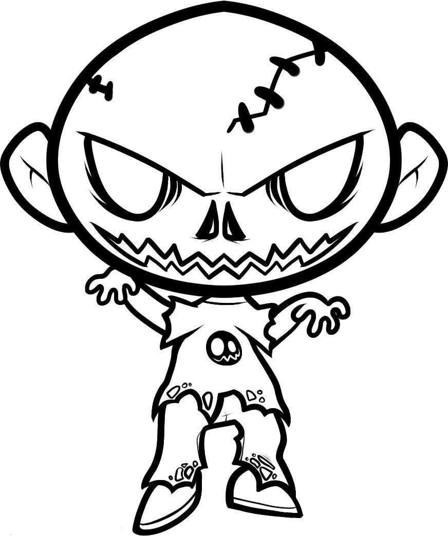 Coloring page: Zombie (Characters) #85624 - Free Printable Coloring Pages