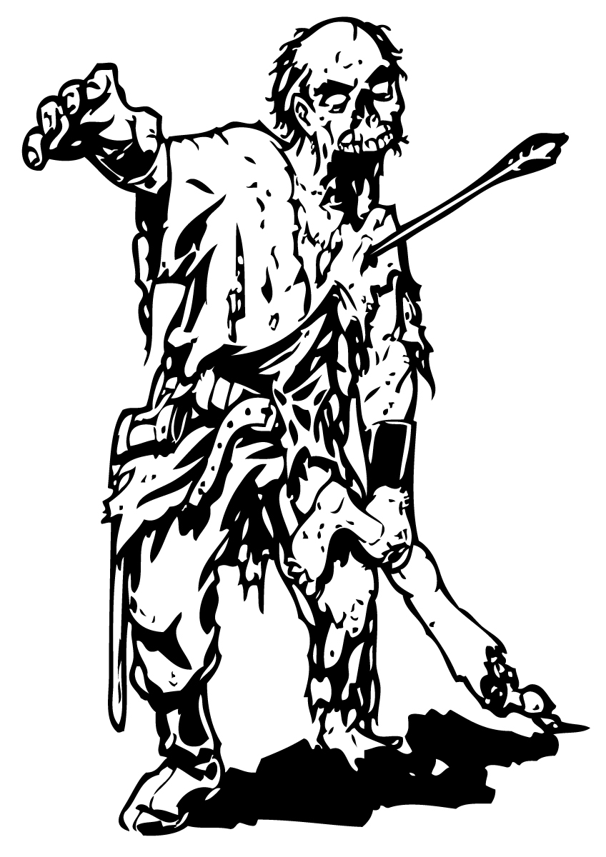 Coloring page: Zombie (Characters) #85644 - Free Printable Coloring Pages