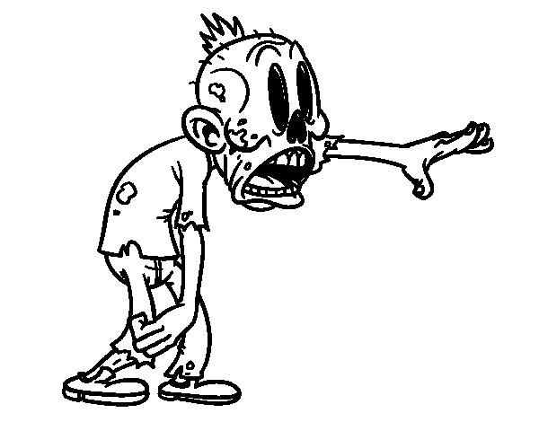 Coloring page: Zombie (Characters) #85687 - Free Printable Coloring Pages