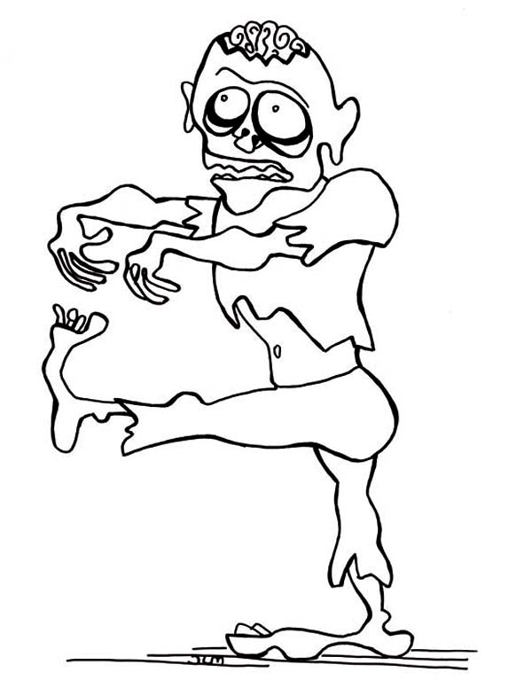 Coloring page: Zombie (Characters) #85696 - Free Printable Coloring Pages