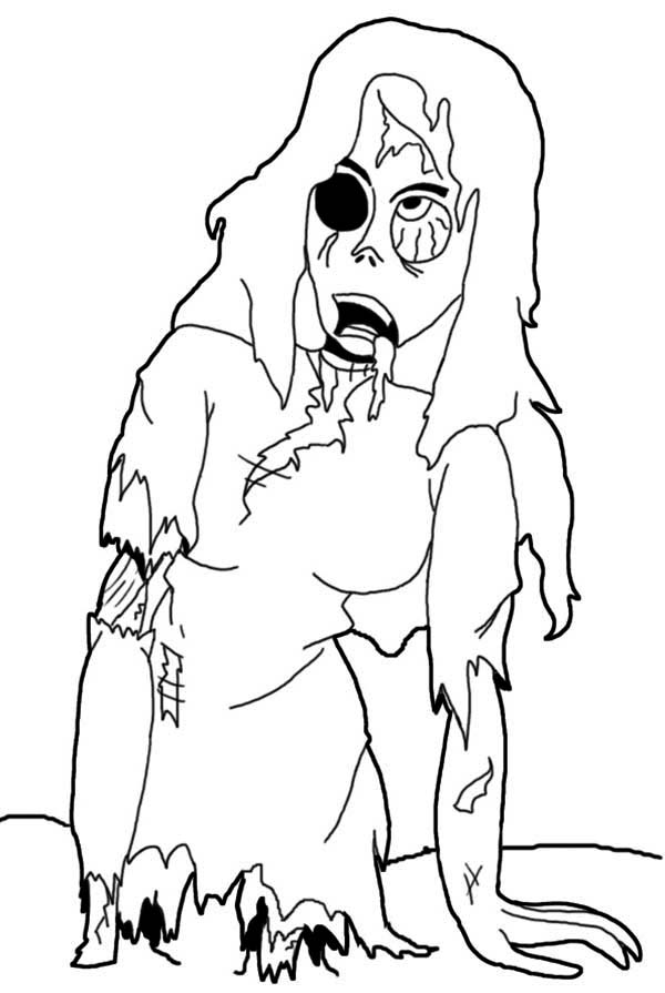 Coloring page: Zombie (Characters) #85711 - Free Printable Coloring Pages