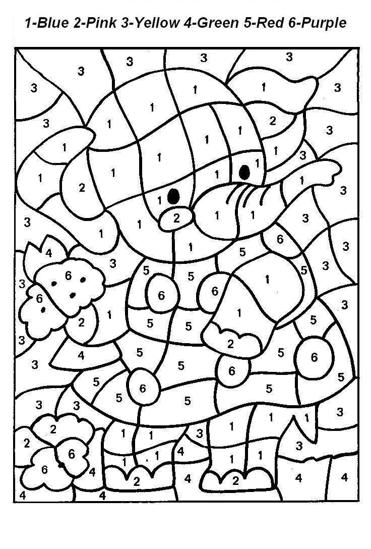 Coloring page: Coloring by numbers (Color by Number) #125517 - Free Printable Coloring Pages