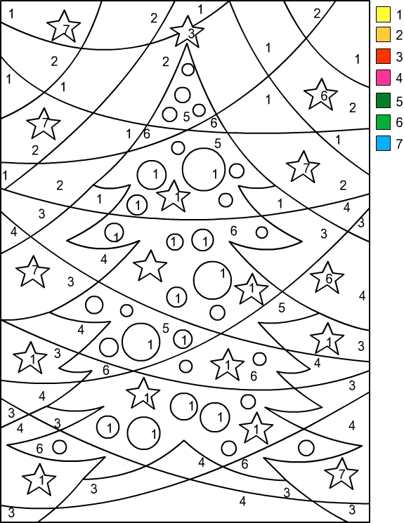 Free printable Coloring by numbers coloring page #125567 from Color by Number collection