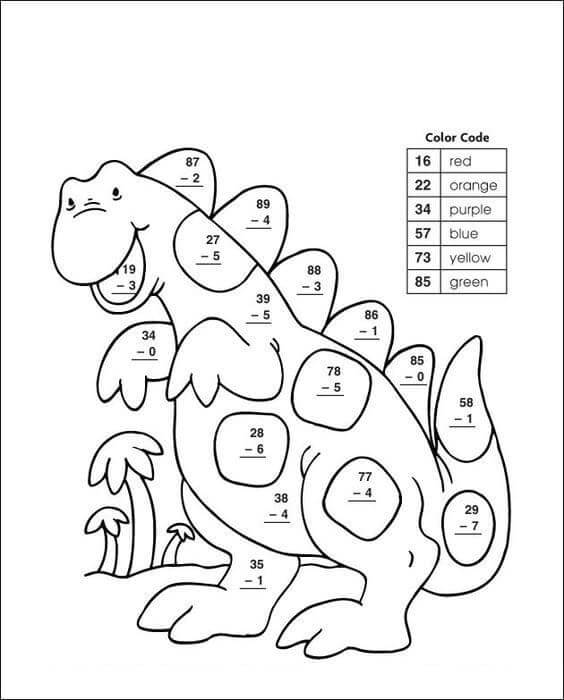 Free printable Dinosaurs Color by Numbers coloring page #177965 from Color by Number collection Free printable Dinosaurs Color by Numbers coloring page #177965 from Color by Number collection