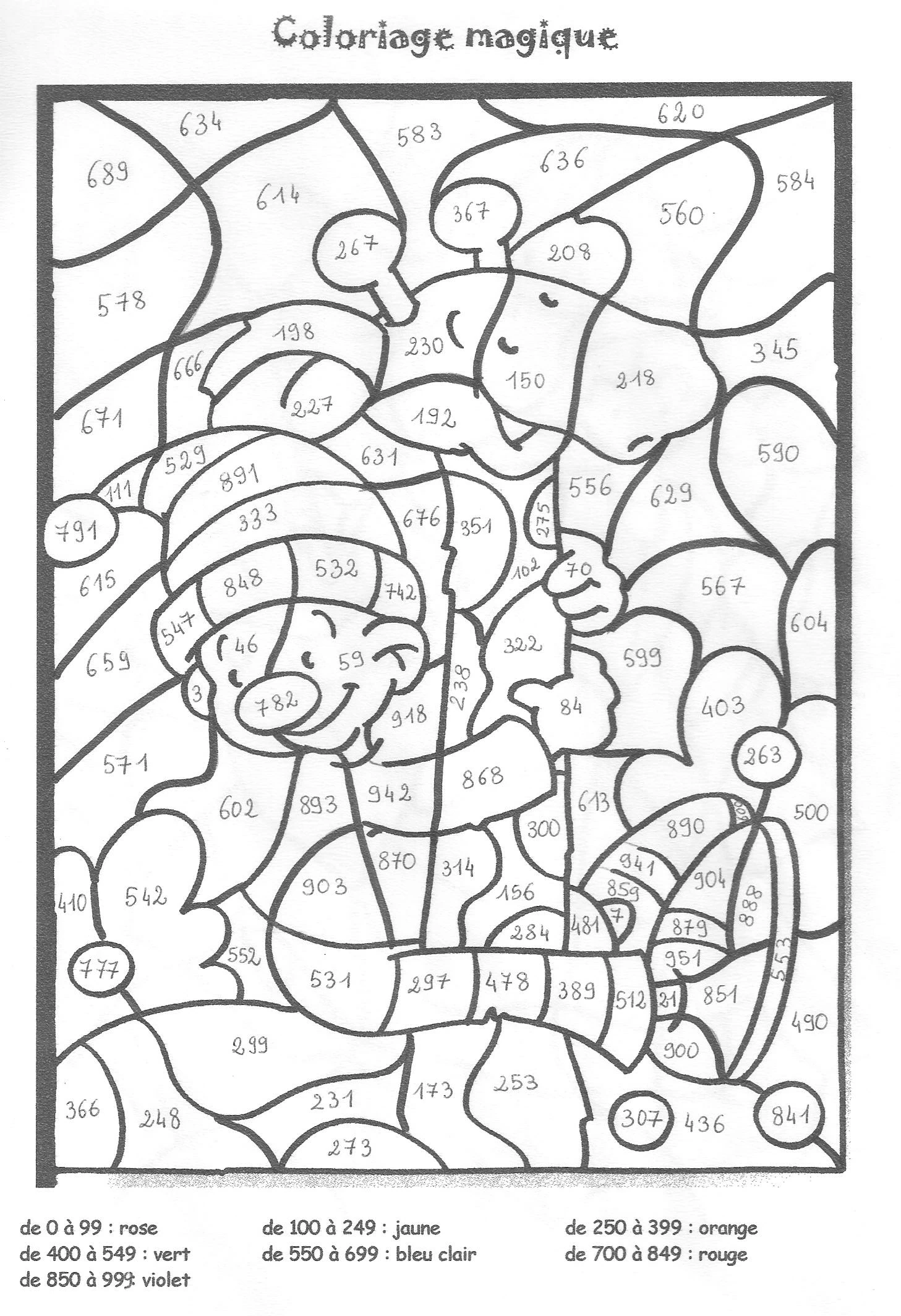 Free printable Magic Coloring coloring page #126118 from Color by Number collection