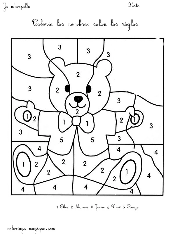 Free printable Magic Coloring coloring page #126121 from Color by Number collection