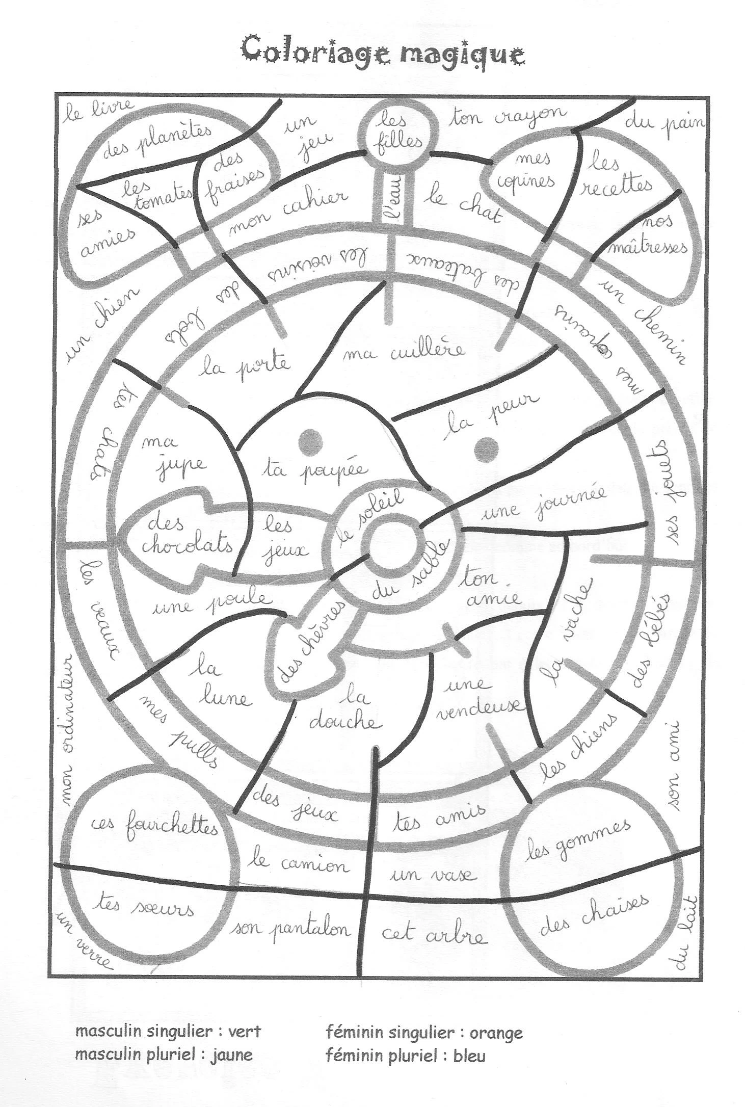 Free printable Magic Coloring coloring page #126276 from Color by Number collection