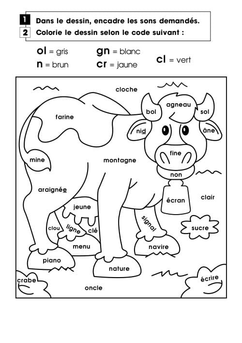 Free printable Magic Coloring Grade 1 coloring page #178285 from Color by Number collection