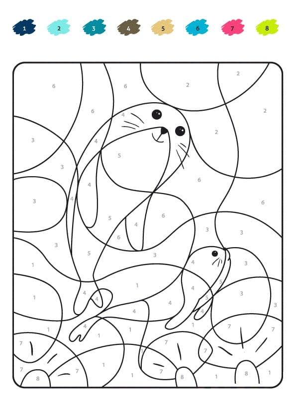Free printable Magic Coloring Grade 2 coloring page #178348 from Color by Number collection
