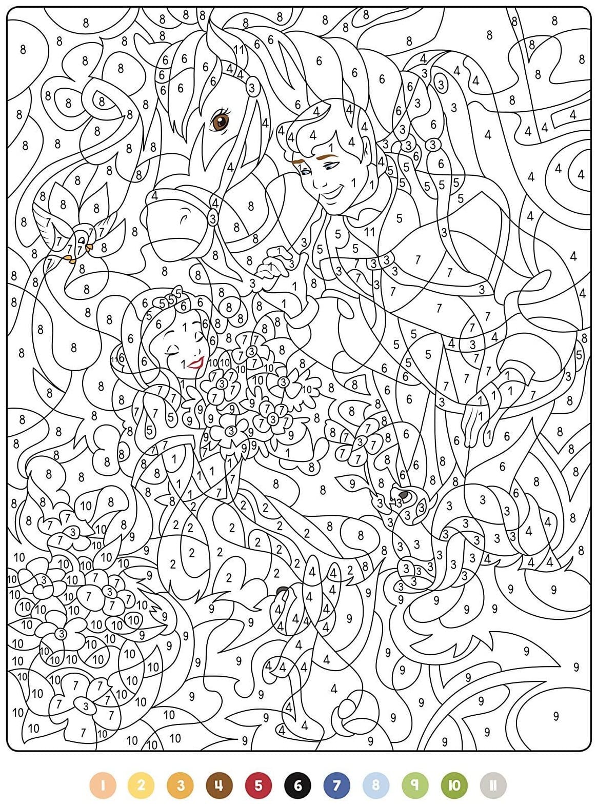 Free printable Magic Difficult coloring page #216647 from Color by Number collection Free printable Magic Difficult coloring page #216647 from Color by Number collection