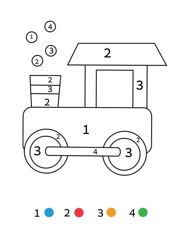 Free printable Magic Easy coloring page #216701 from Color by Number collection Free printable Magic Easy coloring page #216701 from Color by Number collection