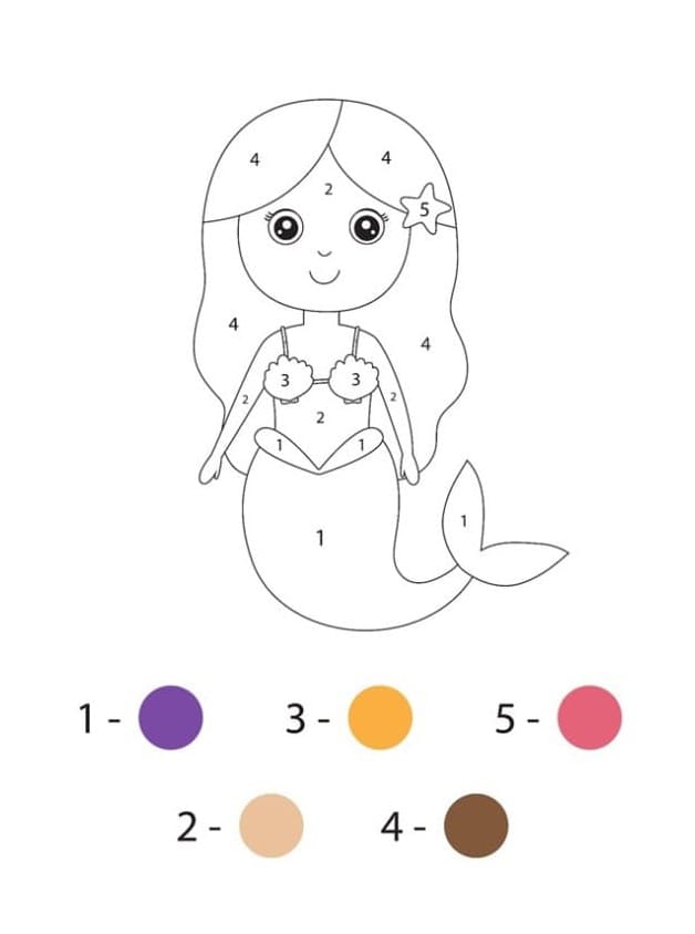 Free printable Magic Easy coloring page #216708 from Color by Number collection
