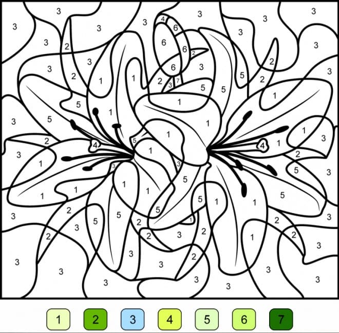 Coloring page: Magic Kindergarten (Color by Number) #180167 - Free Printable Coloring Pages