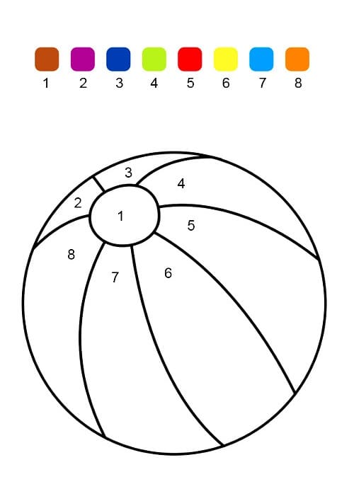 Free printable Magic Kindergarten coloring page #180168 from Color by Number collection