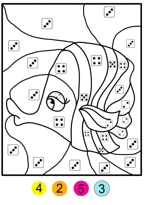 Free printable Magic Kindergarten coloring page #180176 from Color by Number collection