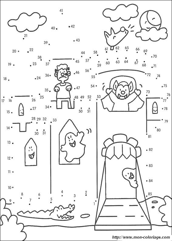 Coloring page: Point to point coloring (Color by Number) #125847 - Free Printable Coloring Pages