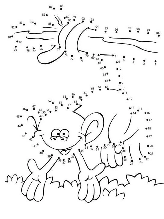 Coloring page: Point to point coloring (Color by Number) #125855 - Free Printable Coloring Pages