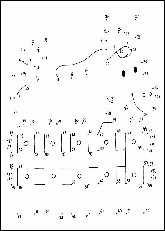 Coloring page: Point to point coloring (Color by Number) #125965 - Free Printable Coloring Pages