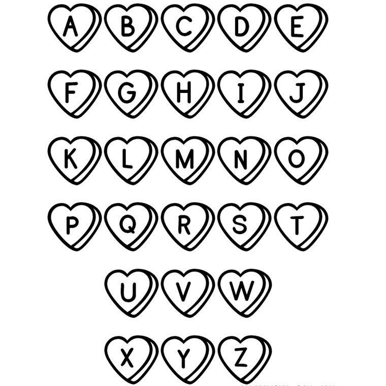 Coloring page: Alphabet (Educational) #124583 - Printable coloring pages