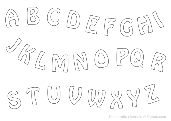 Coloring page: Alphabet (Educational) #124601 - Printable coloring pages