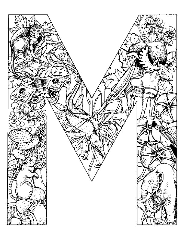 Coloring page: Alphabet (Educational) #124604 - Printable coloring pages