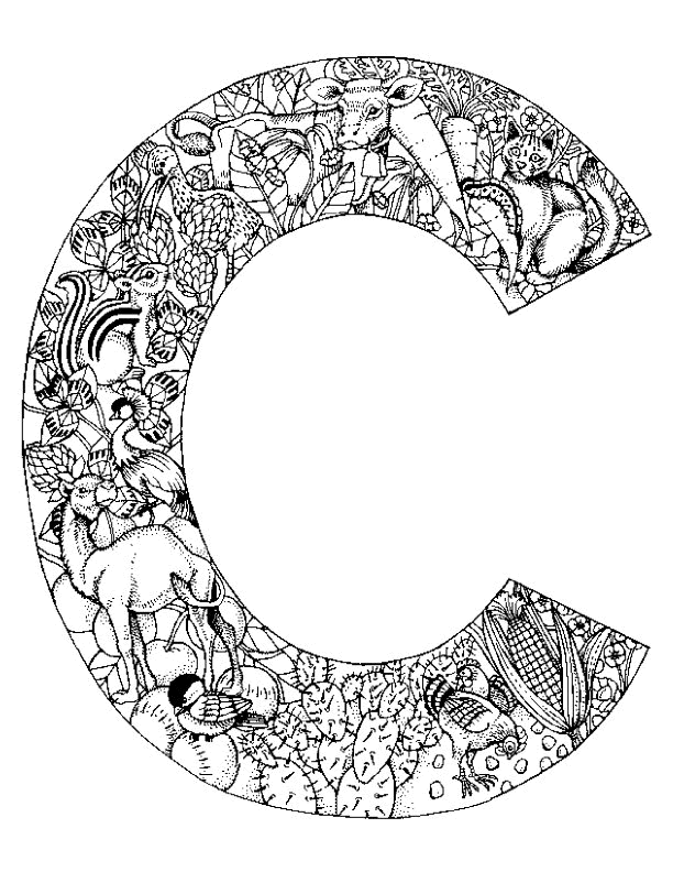 Coloring page: Alphabet (Educational) #124605 - Printable coloring pages