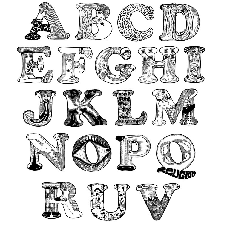 Drawing Alphabet #124616 (Educational) – Printable coloring pages