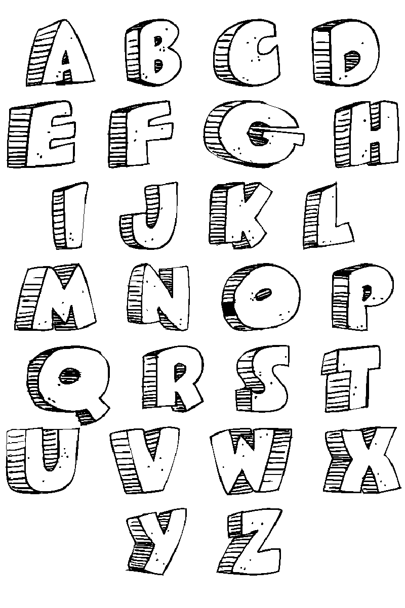 Coloring page: Alphabet (Educational) #124625 - Free Printable Coloring Pages