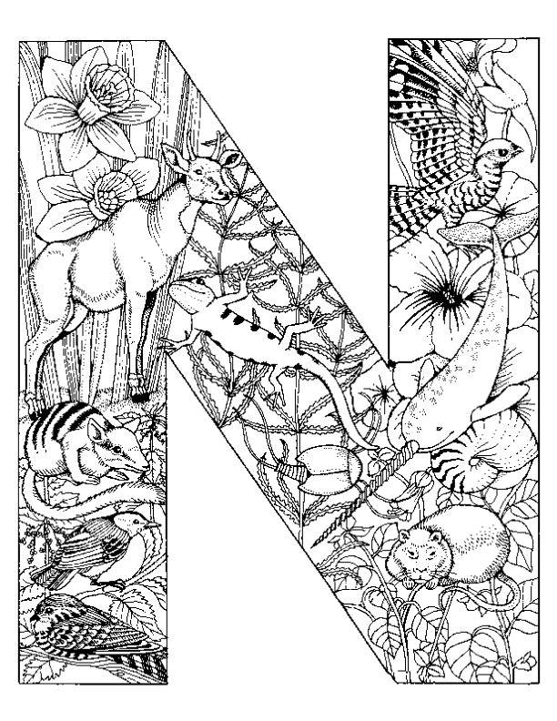 Coloring page: Alphabet (Educational) #124628 - Printable coloring pages