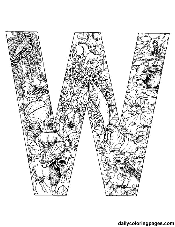 Coloring page: Alphabet (Educational) #124655 - Free Printable Coloring Pages