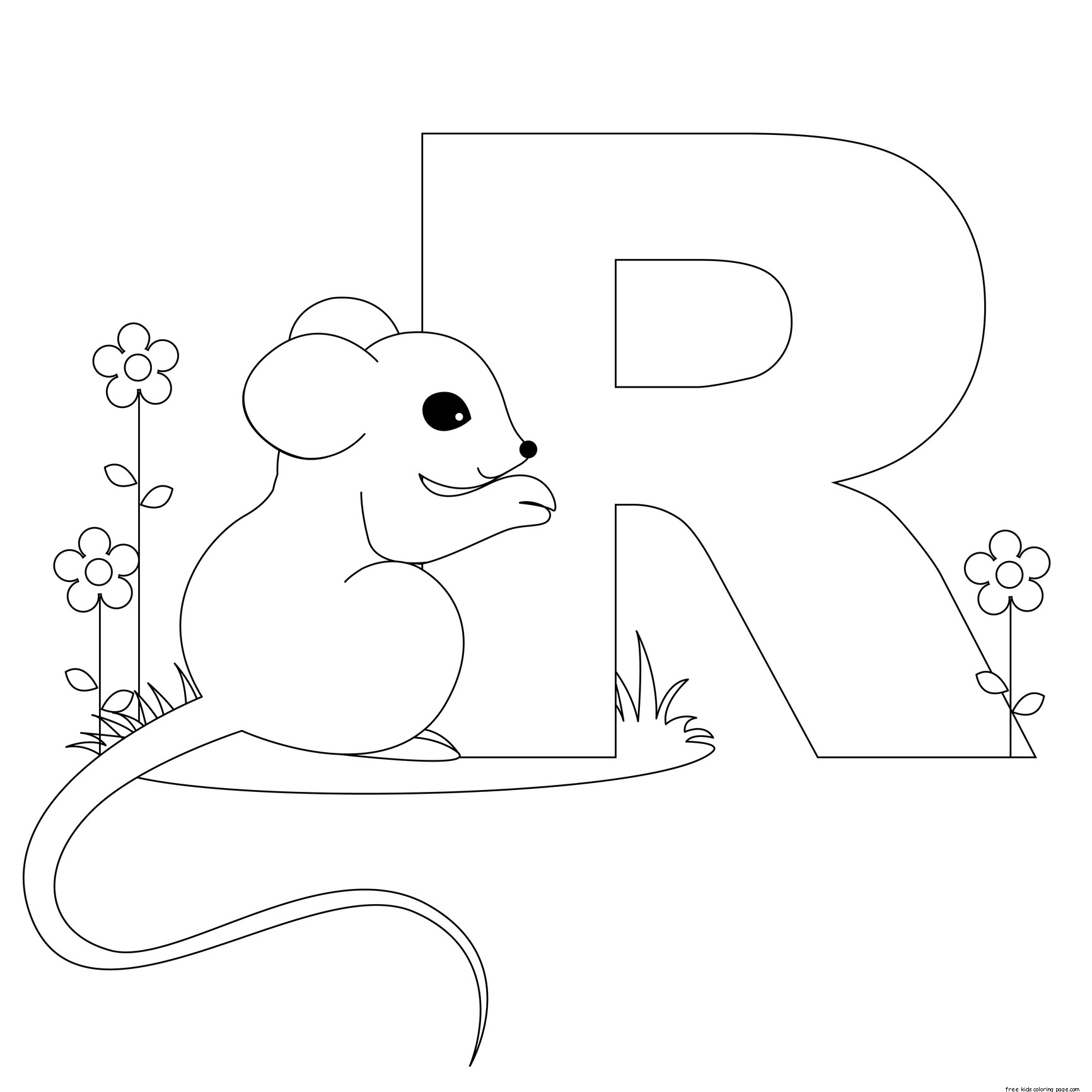 Coloring page: Alphabet (Educational) #124781 - Printable coloring pages