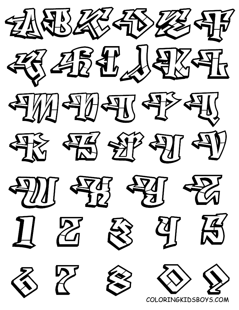 Coloring page: Alphabet (Educational) #124790 - Free Printable Coloring Pages