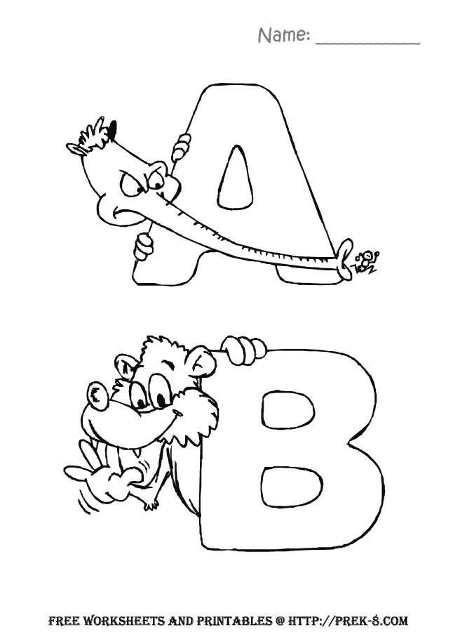 Coloring page: Alphabet (Educational) #124826 - Free Printable Coloring Pages