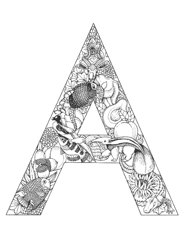 Coloring page: Alphabet (Educational) #124924 - Printable coloring pages