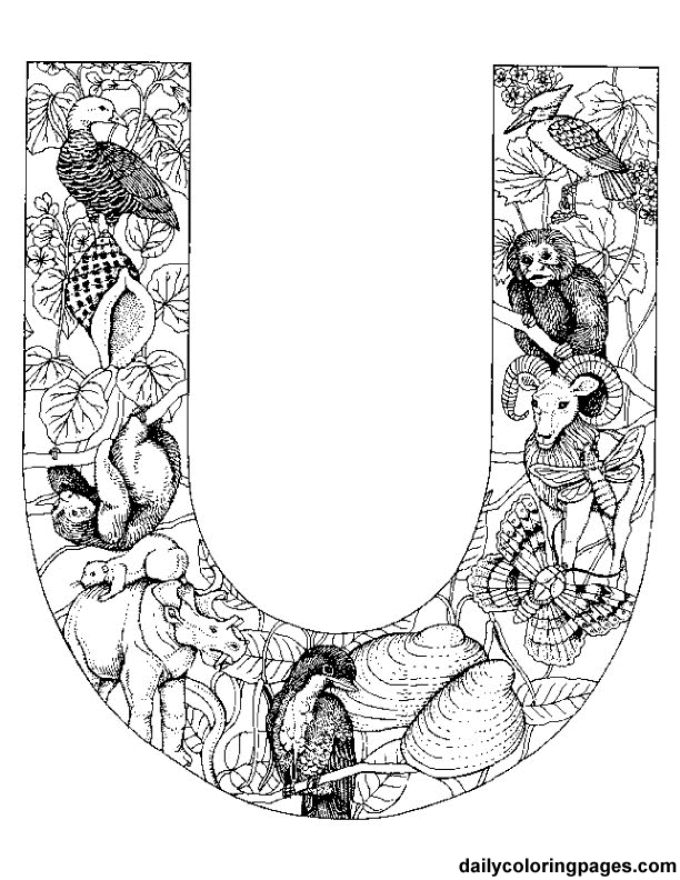 Coloring page: Alphabet (Educational) #124935 - Printable coloring pages