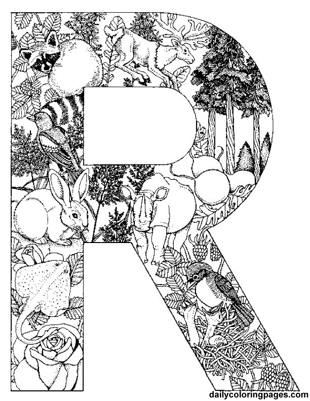 Coloring page: Alphabet (Educational) #124944 - Printable coloring pages